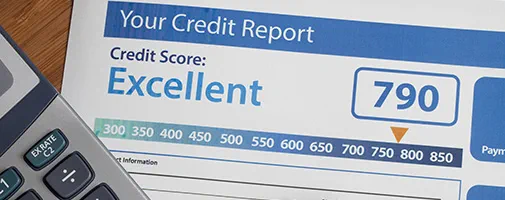 Credit score banner